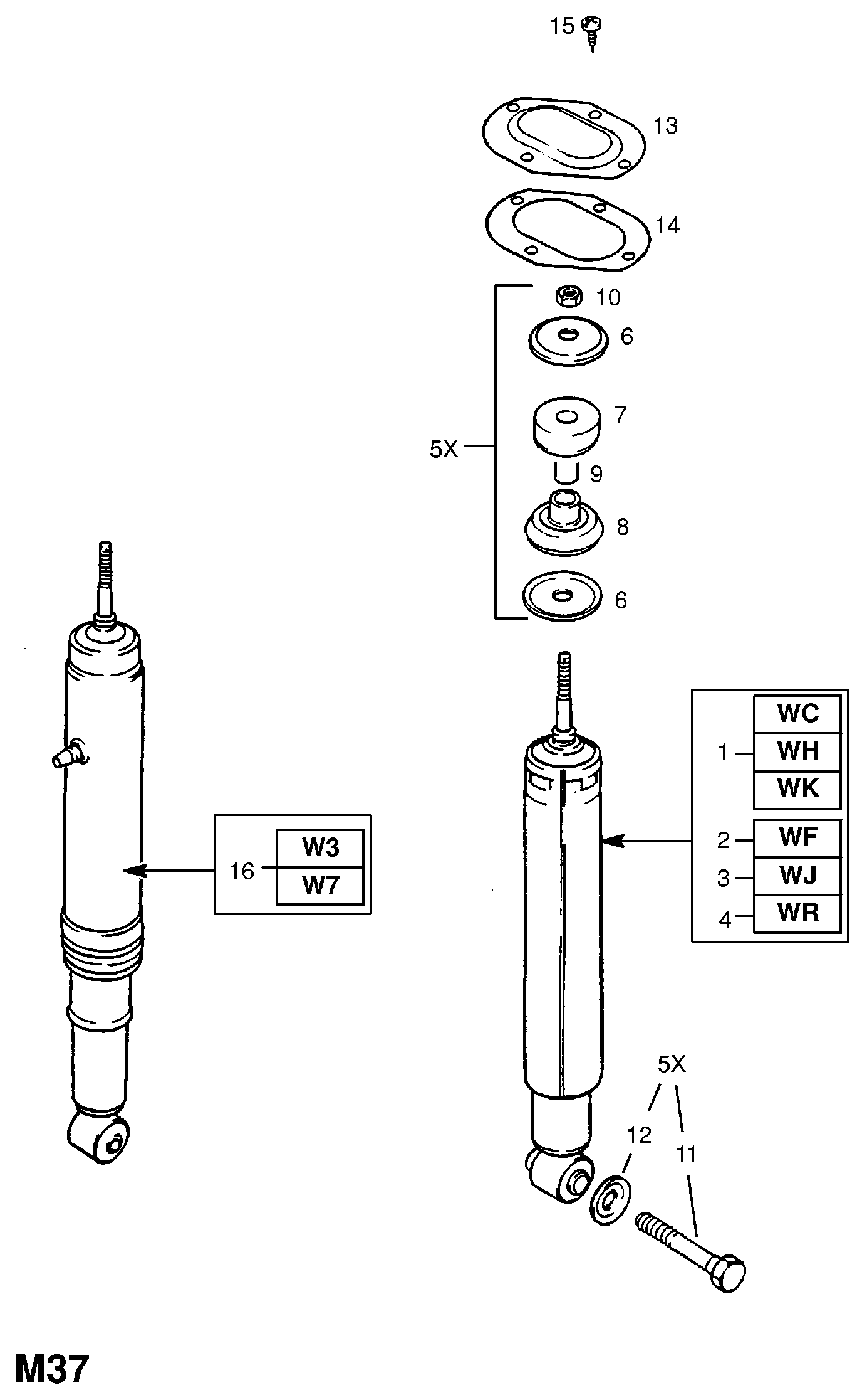 Opel 436161 - Amortizatorius autoreka.lt