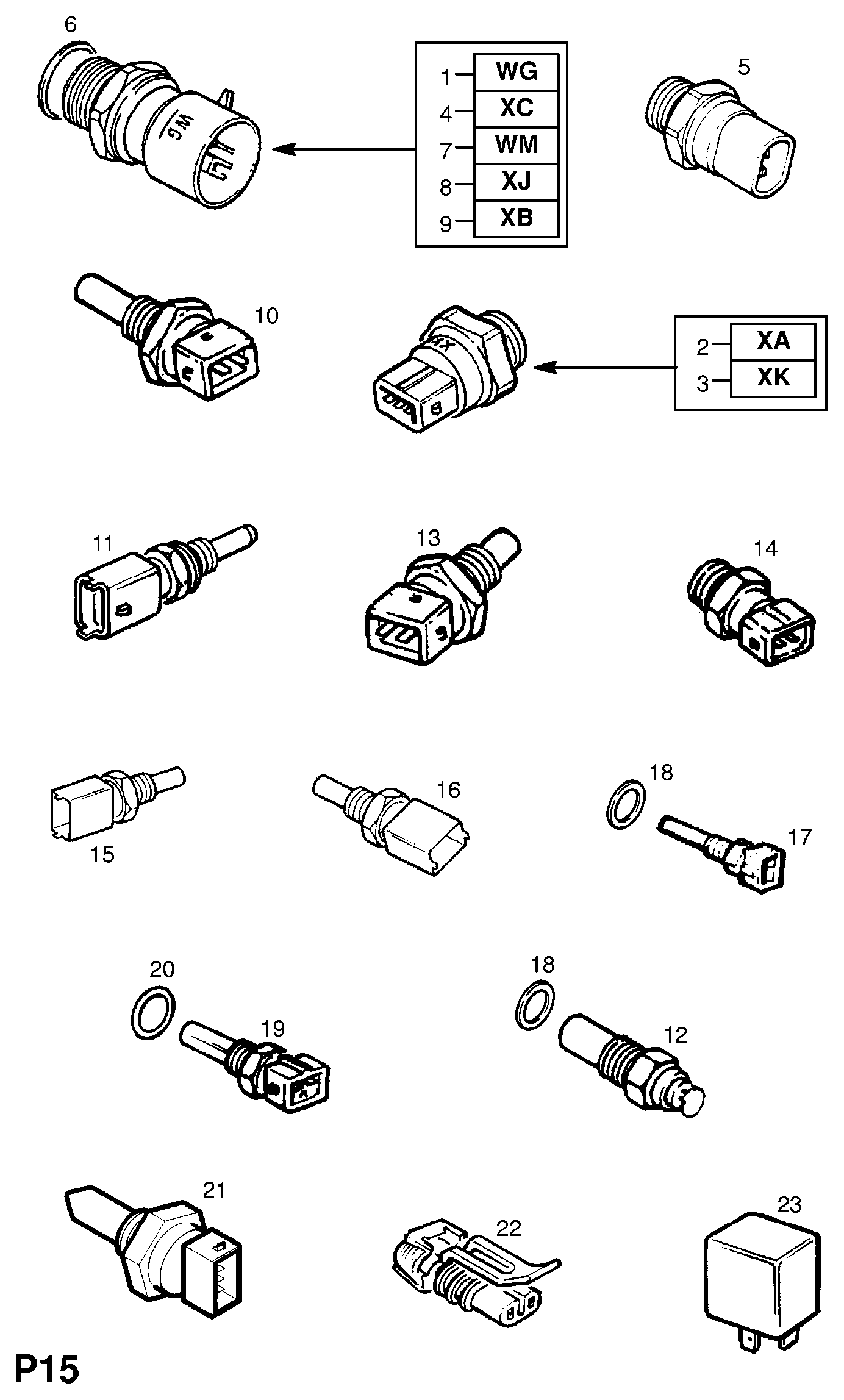 Vauxhall 1338454 - Siuntimo blokas, aušinimo skysčio temperatūra autoreka.lt