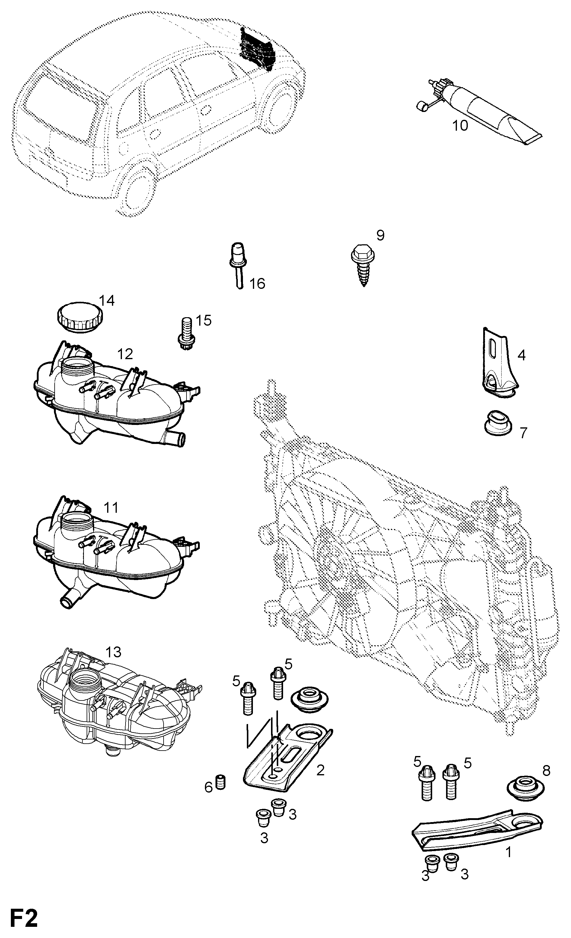 DAEWOO 1304666 - Dangtelis, radiatorius autoreka.lt