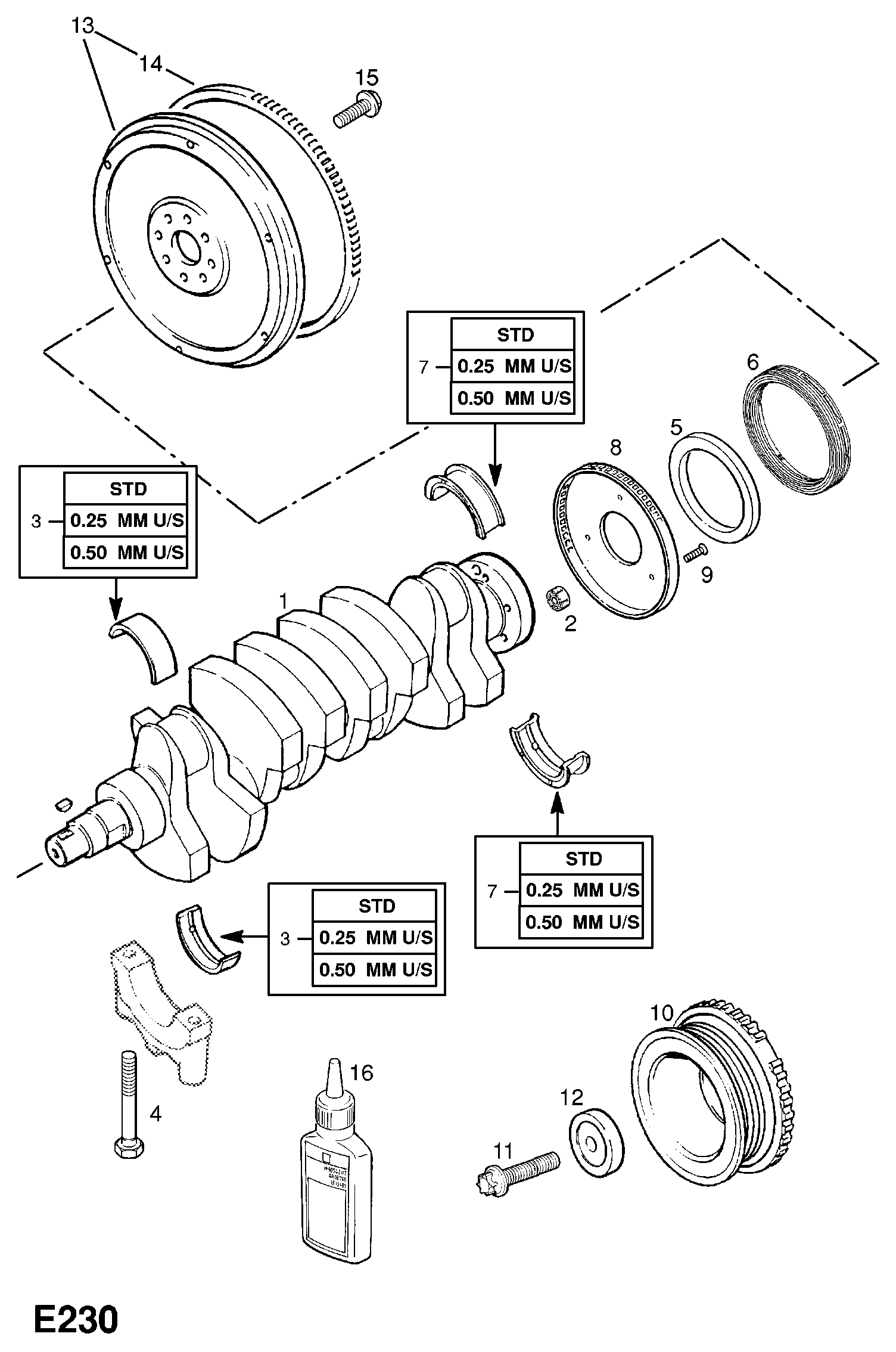 OPEL 5614844 - Veleno sandariklis, alkūninis velenas autoreka.lt