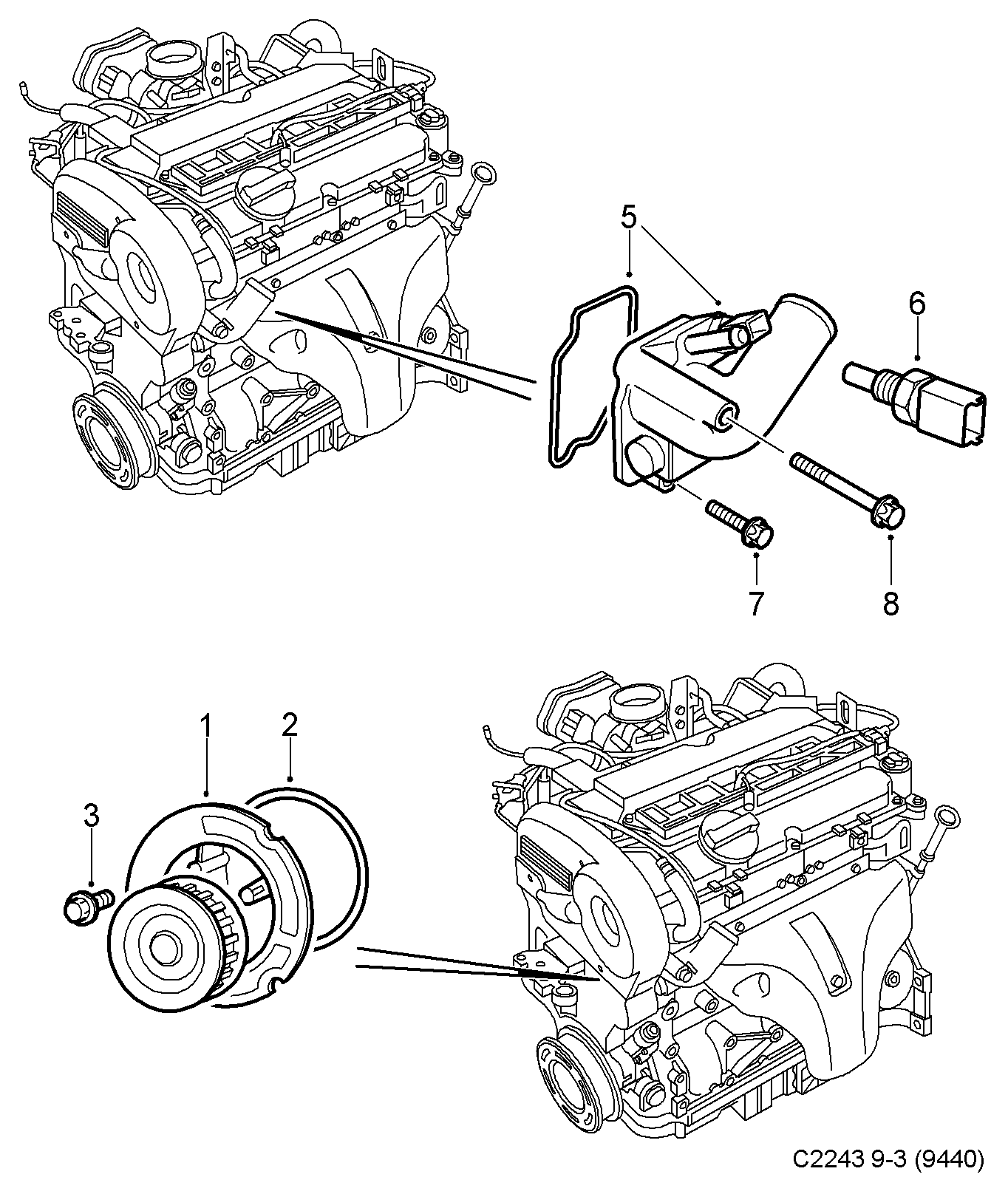 Vauxhall 24456401 - Termostatas, aušinimo skystis autoreka.lt