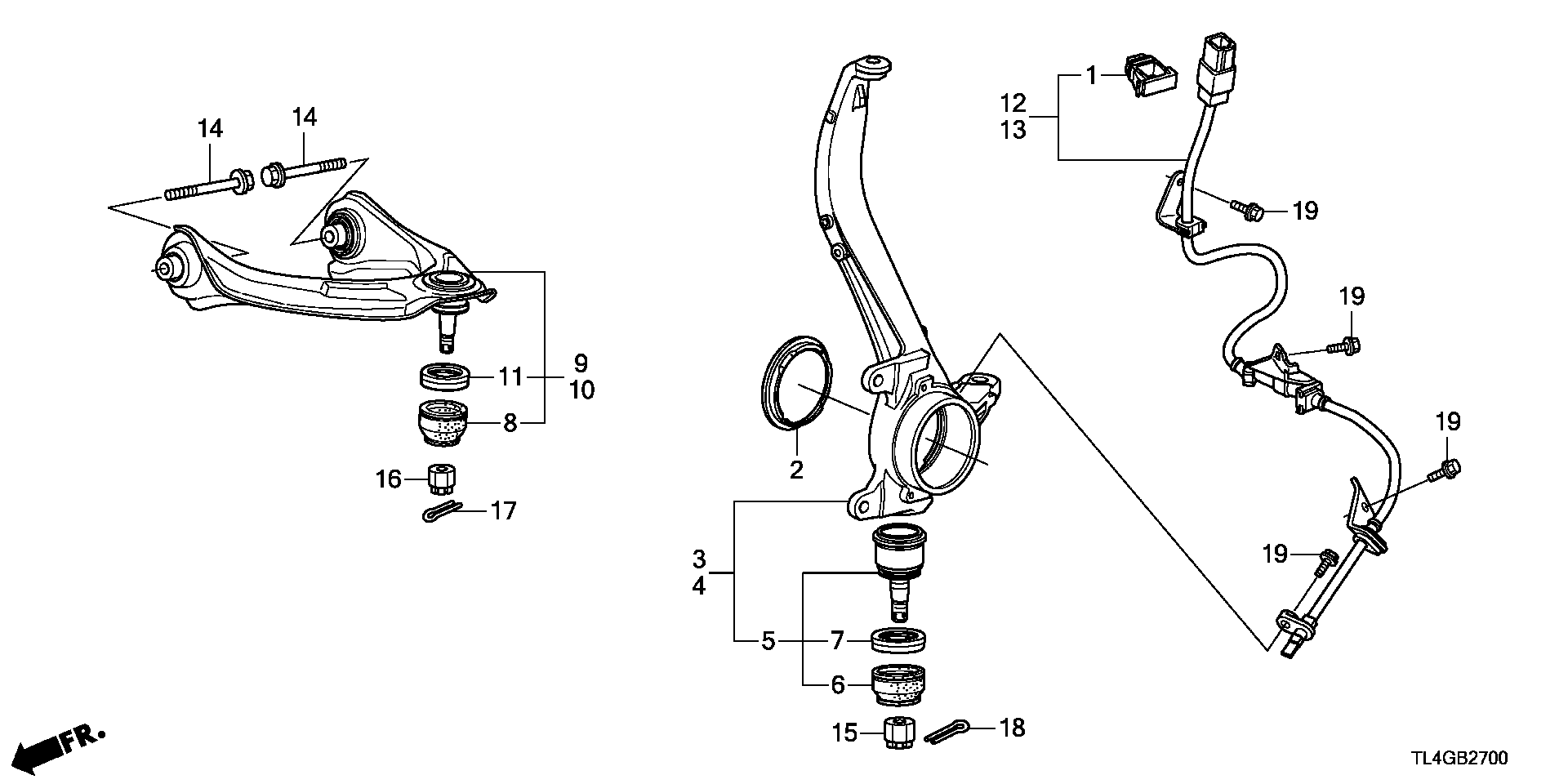 ACURA 51520TA0A03 - Vikšro valdymo svirtis autoreka.lt