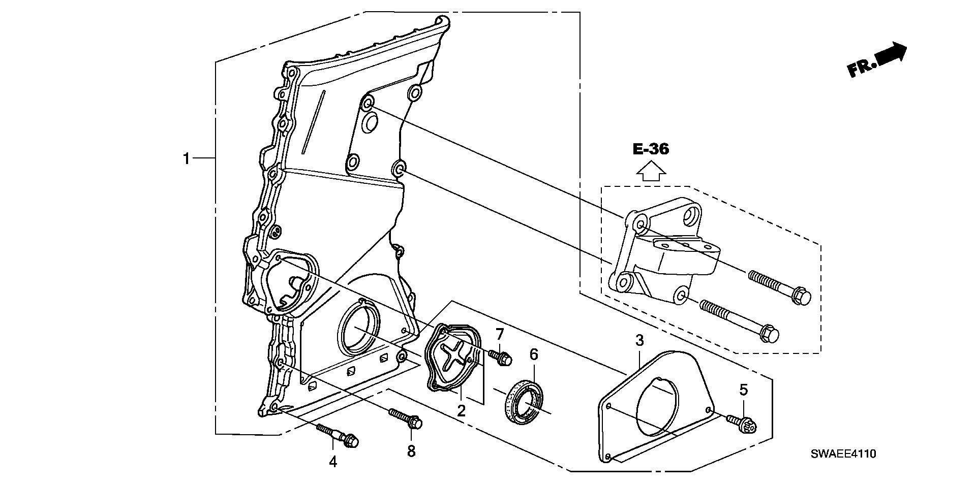 Honda 91212-RBD-E01 - Veleno sandariklis, alkūninis velenas autoreka.lt