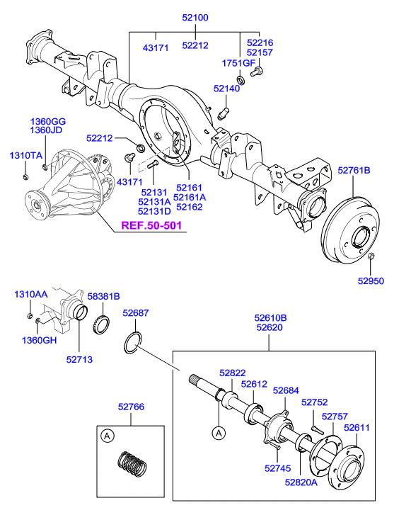 Hyundai 52810-4A000 - Rato guolio komplektas autoreka.lt