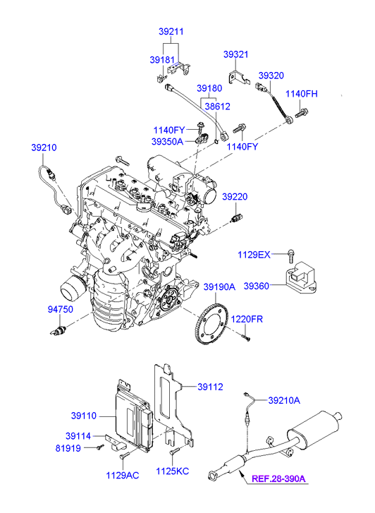 Hyundai 39210-26700 - Lambda jutiklis autoreka.lt