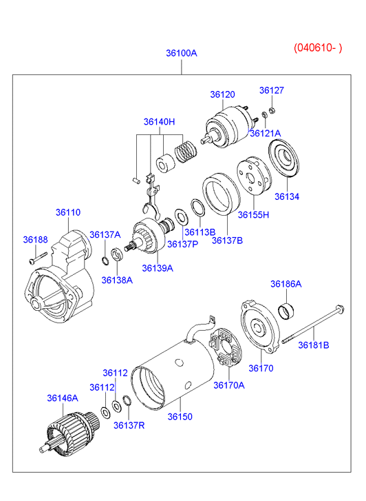 Hyundai 36100 42350 - Starteris autoreka.lt