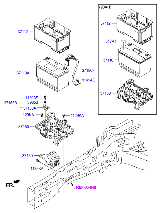 KIA 3711027202 - Starterio akumuliatorius autoreka.lt