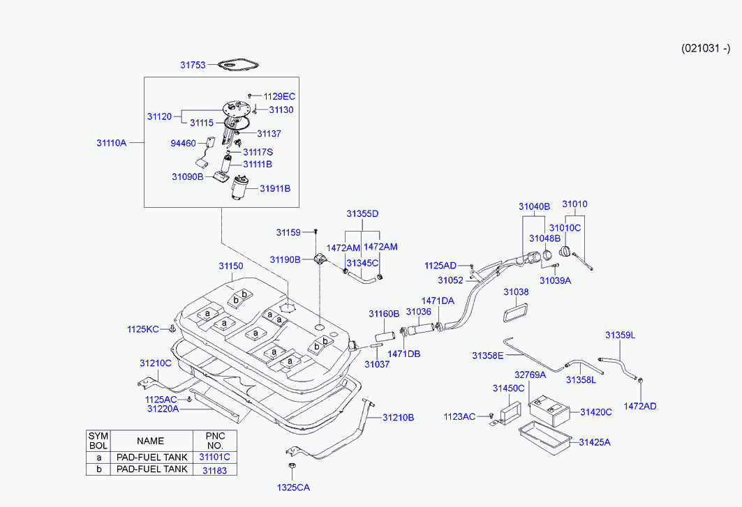 KIA 3111038250* - Kuro siurblys autoreka.lt