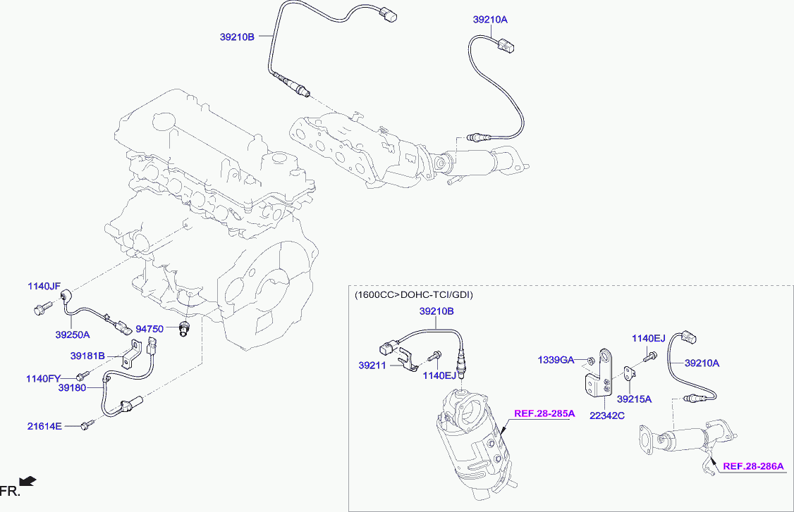 KIA (DYK) 392102B370 - Lambda jutiklis autoreka.lt