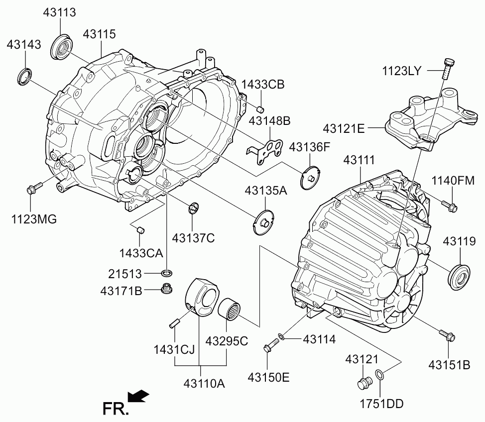 Hyundai 431434A001 - Veleno sandariklis, neautomatinė transmisija autoreka.lt