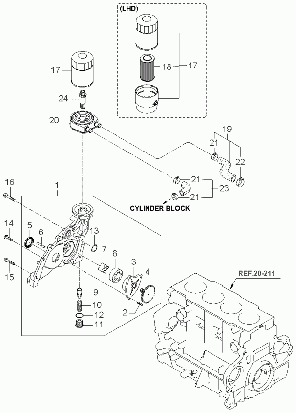 Hyundai 21335-27000 - Veleno sandariklis, alkūninis velenas autoreka.lt