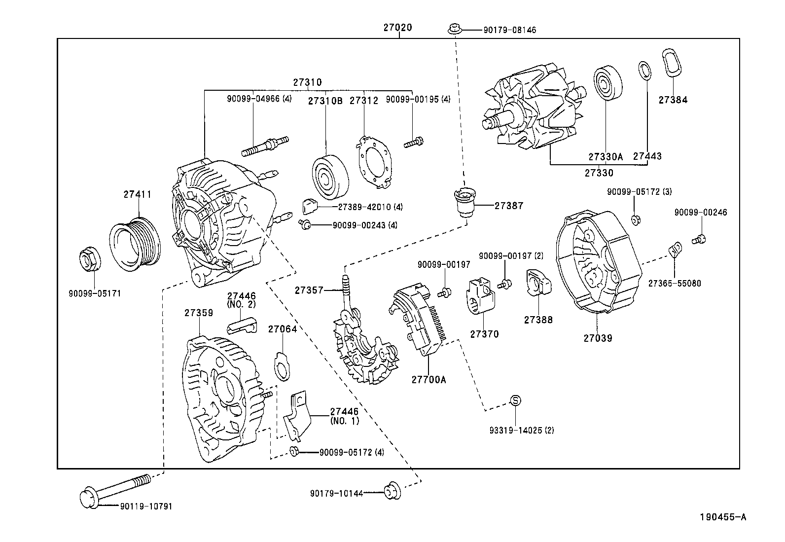 TOYOTA 2706050230 - Kintamosios srovės generatorius autoreka.lt