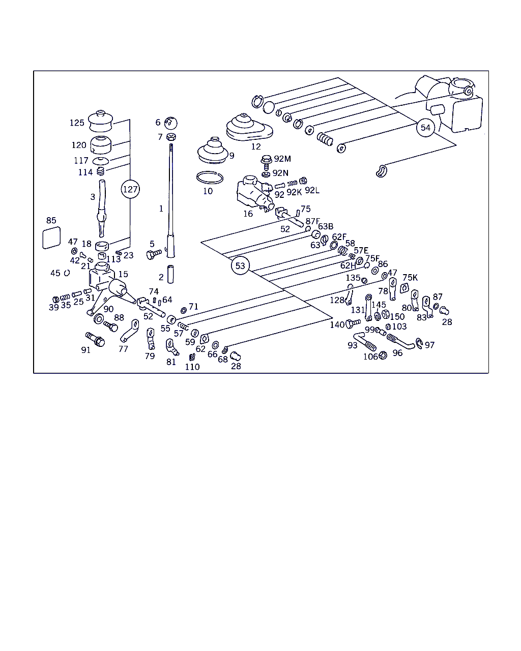 Mercedes-Benz A 309 267 03 50 - Įvorė, pavarų svirtis autoreka.lt