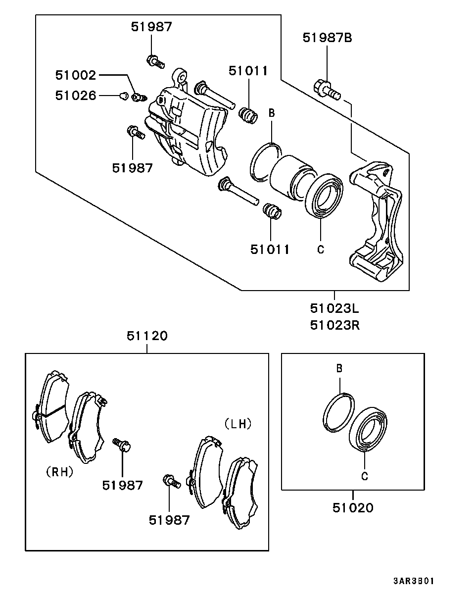 Mitsubishi M863312 - Stabdžių apkaba autoreka.lt