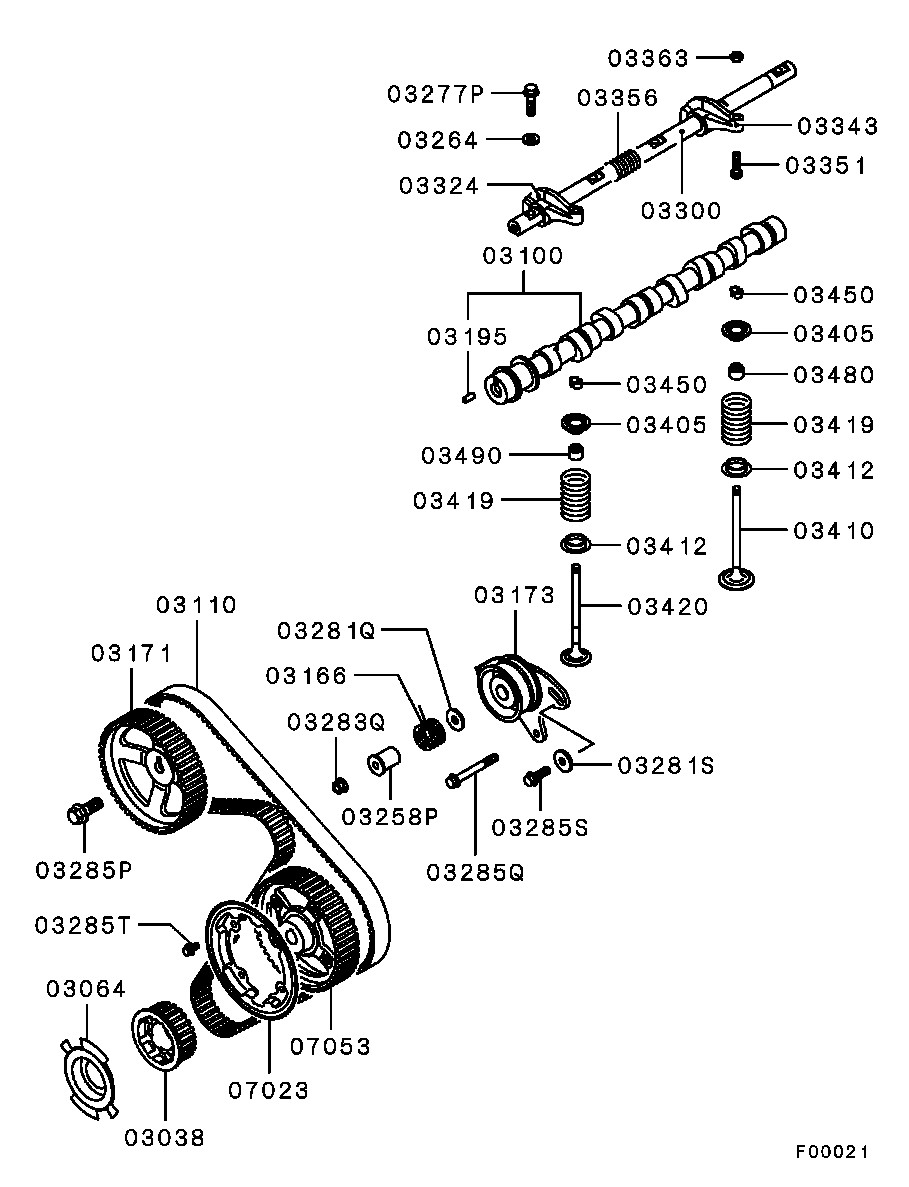 Fuso MD329625 - Įtempiklio skriemulys, paskirstymo diržas autoreka.lt