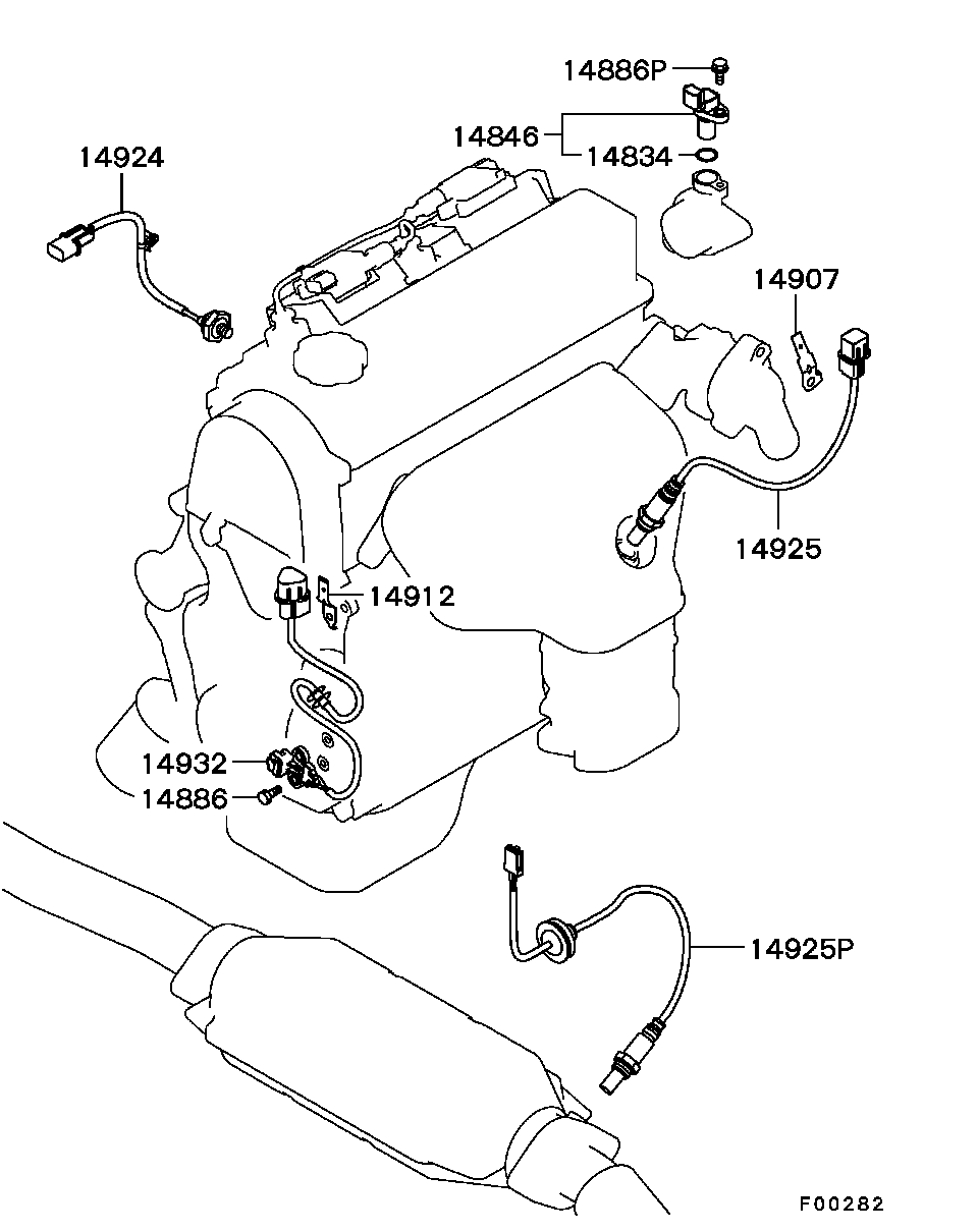 Mitsubishi MN137944 - Lambda jutiklis autoreka.lt