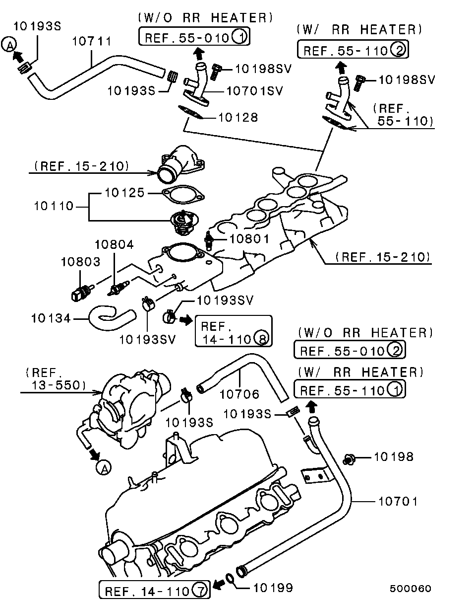 Mitsubishi MD972905 - Termostatas, aušinimo skystis autoreka.lt