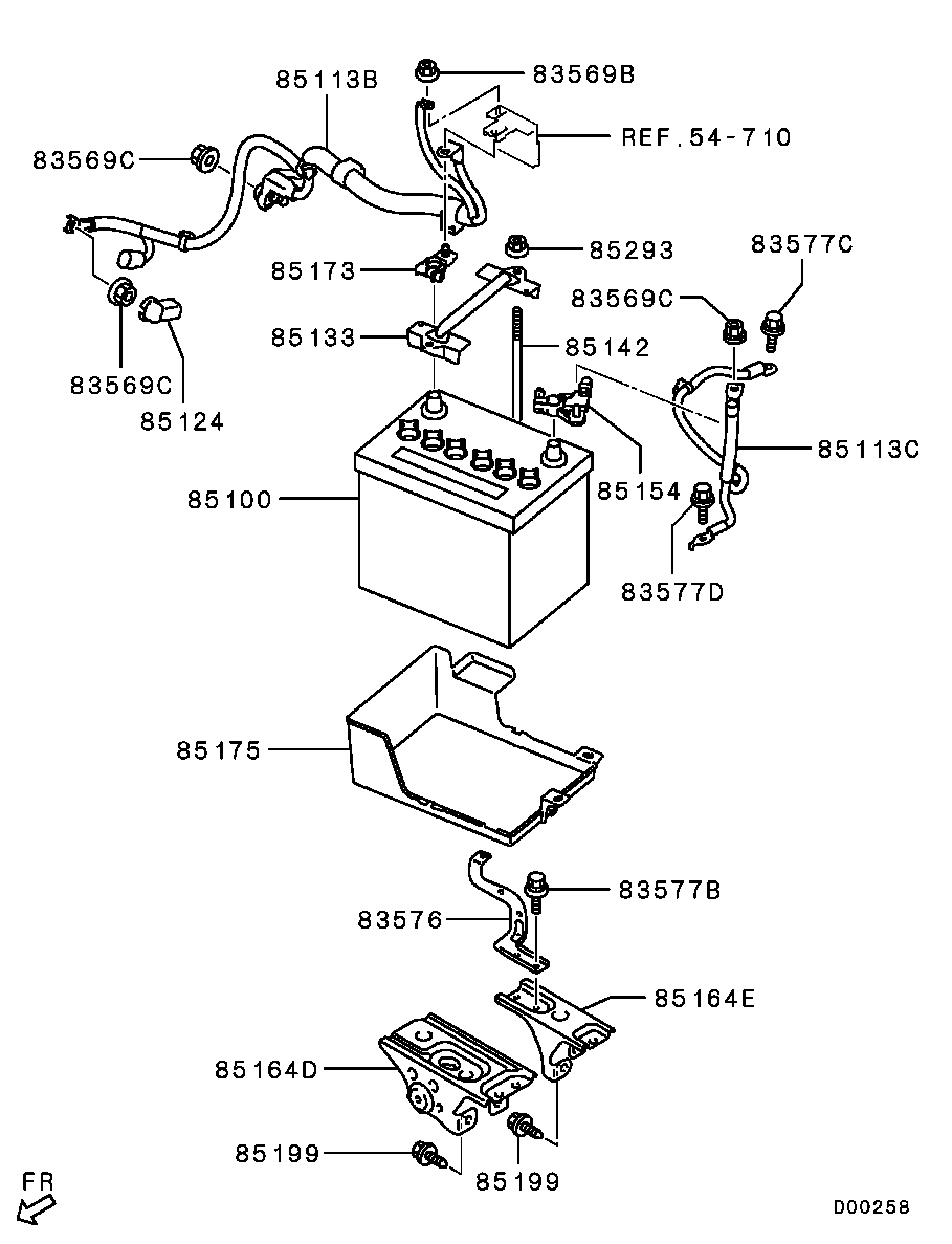 Mitsubishi 8201A171 - Starterio akumuliatorius autoreka.lt