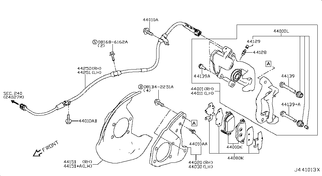 NISSAN 441514EA0A - Apsauginis skydas, stabdžių diskas autoreka.lt