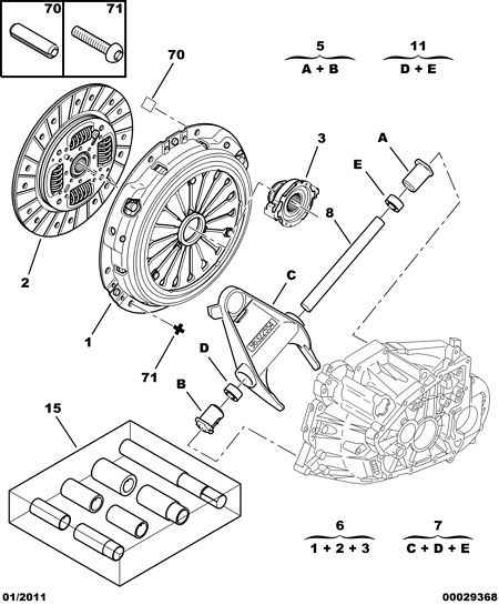 PEUGEOT 2052.F0 - Sankabos komplektas autoreka.lt