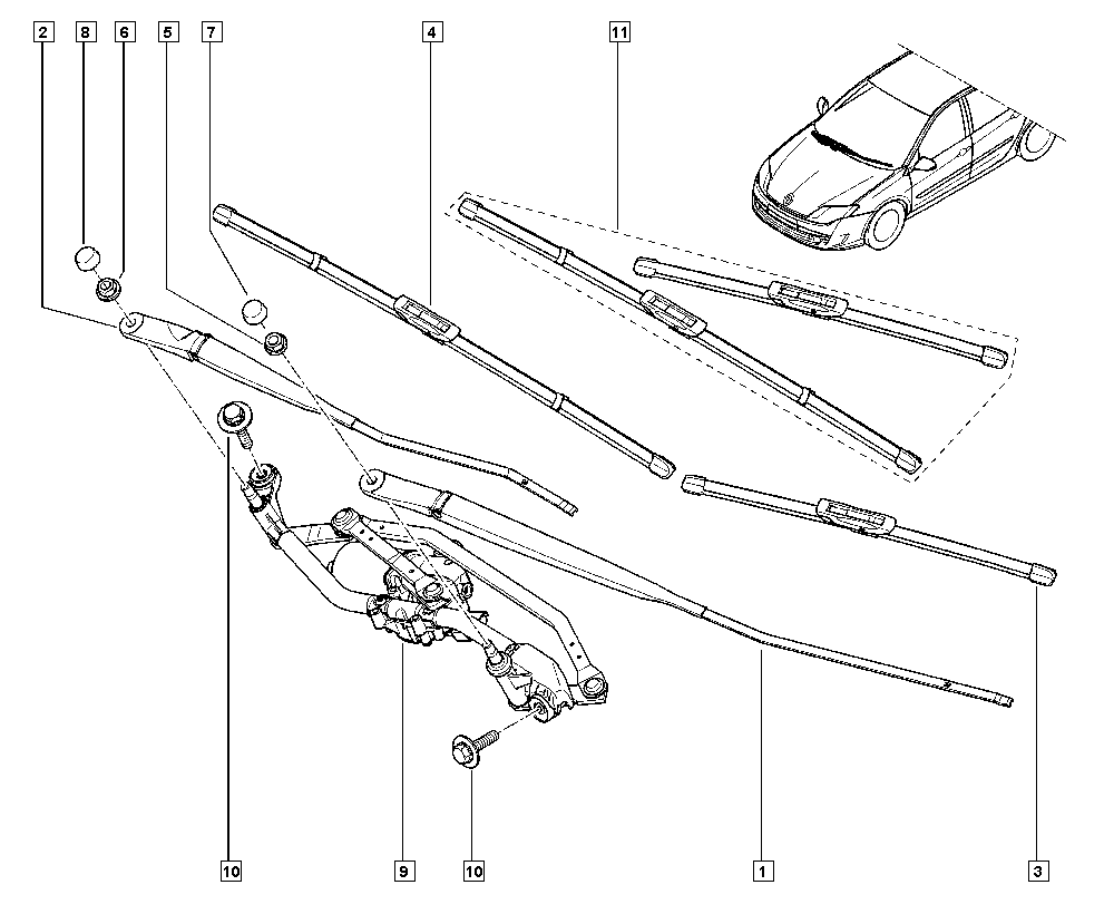 RENAULT 7711424719 - Valytuvo gumelė autoreka.lt