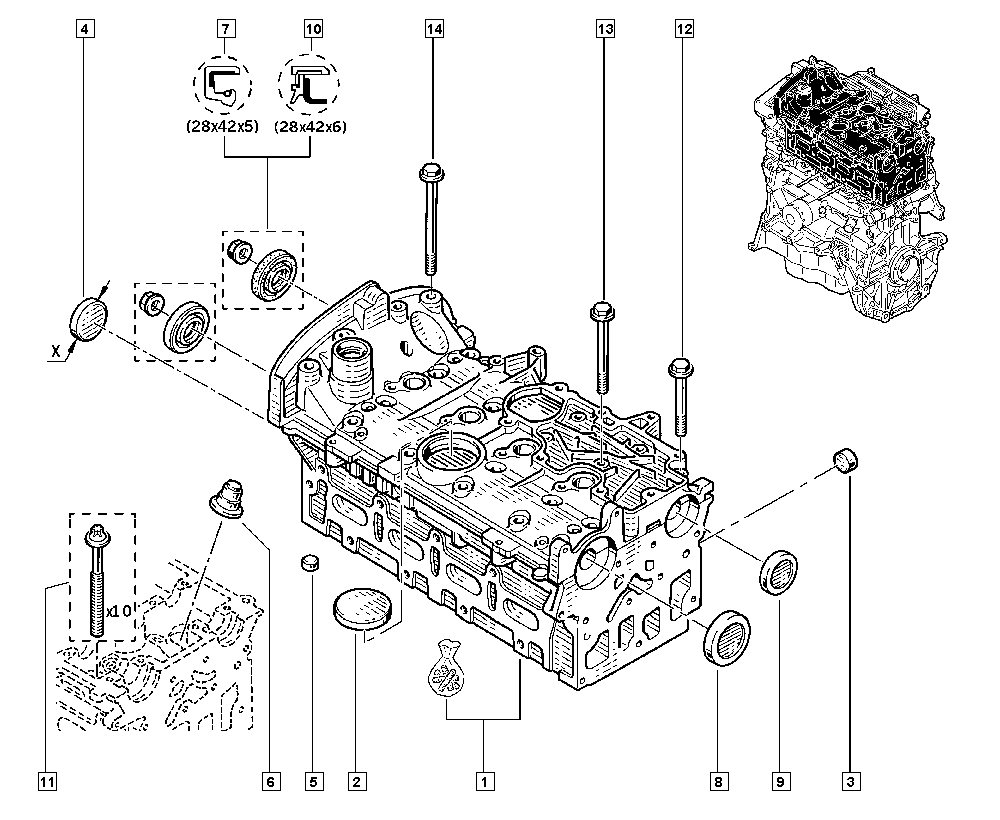 RENAULT 77 00 106 271 - Kaištis, pavaros svirties veleno tvirtinimo anga autoreka.lt