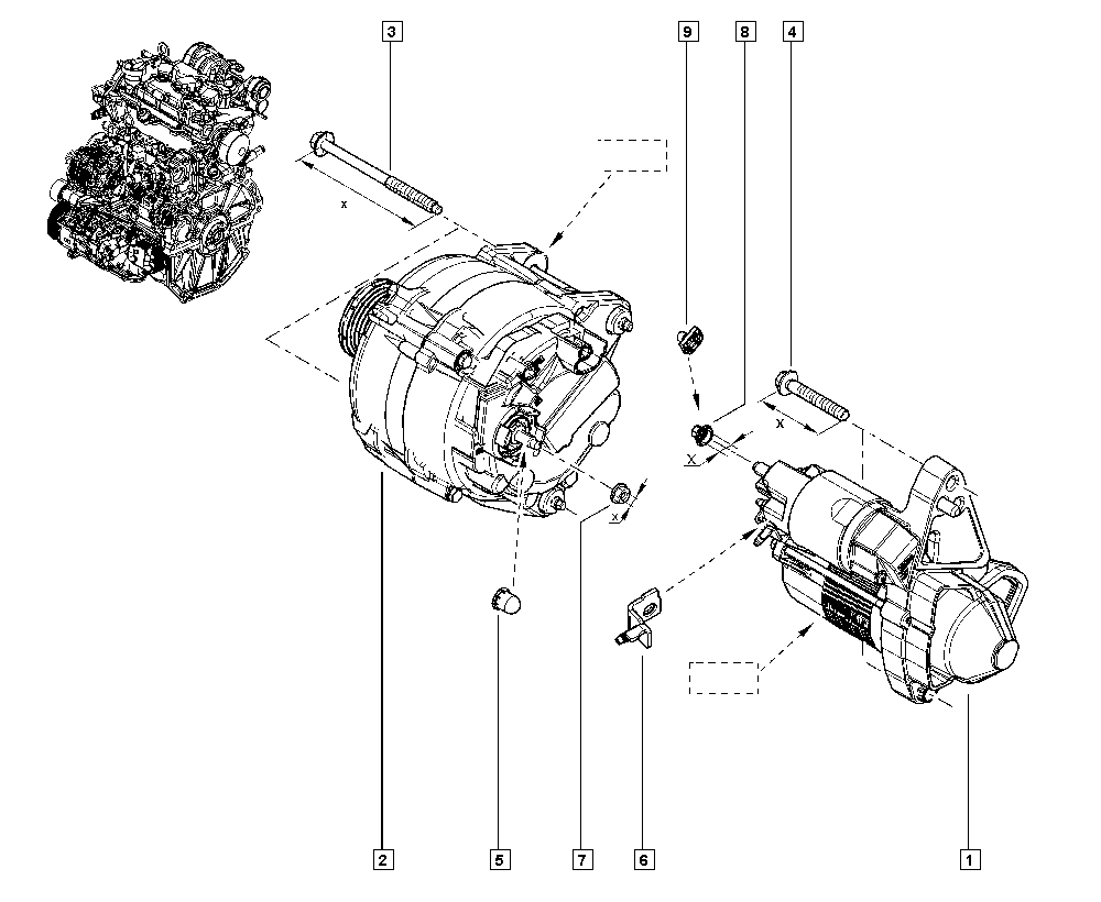 DACIA 77 01 499 651 - Starteris autoreka.lt