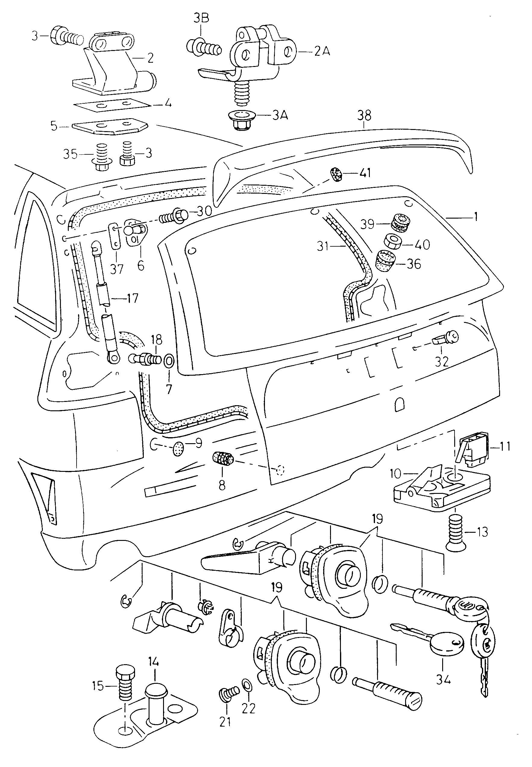 VAG 6K6 827 550 - Dujinė spyruoklė, bagažinė autoreka.lt