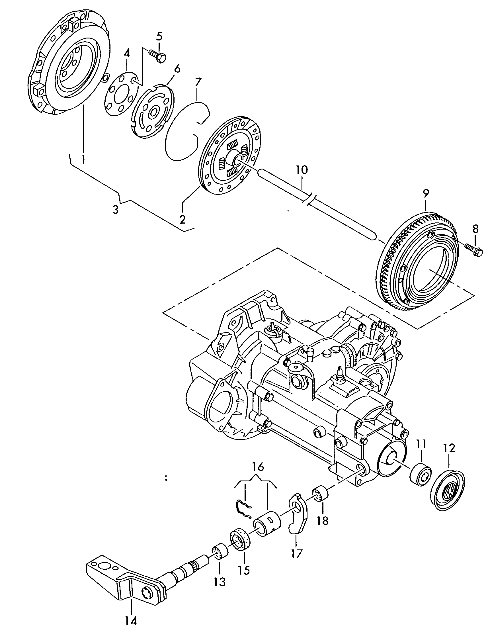 VW 027 141 025 T - Sankabos suspaudimo plokštelė autoreka.lt