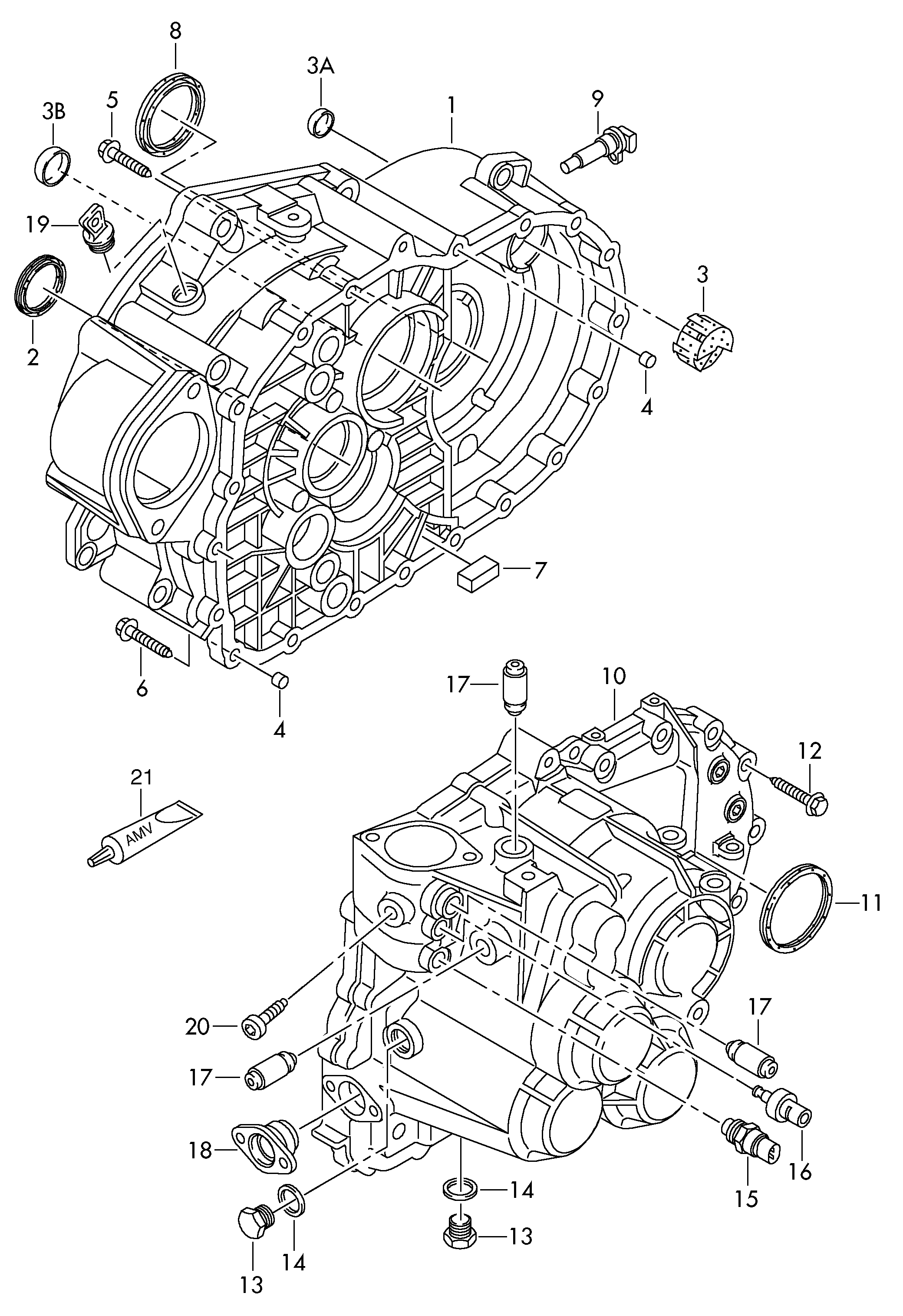 VW 02M311113A - Veleno sandariklis, diferencialas autoreka.lt