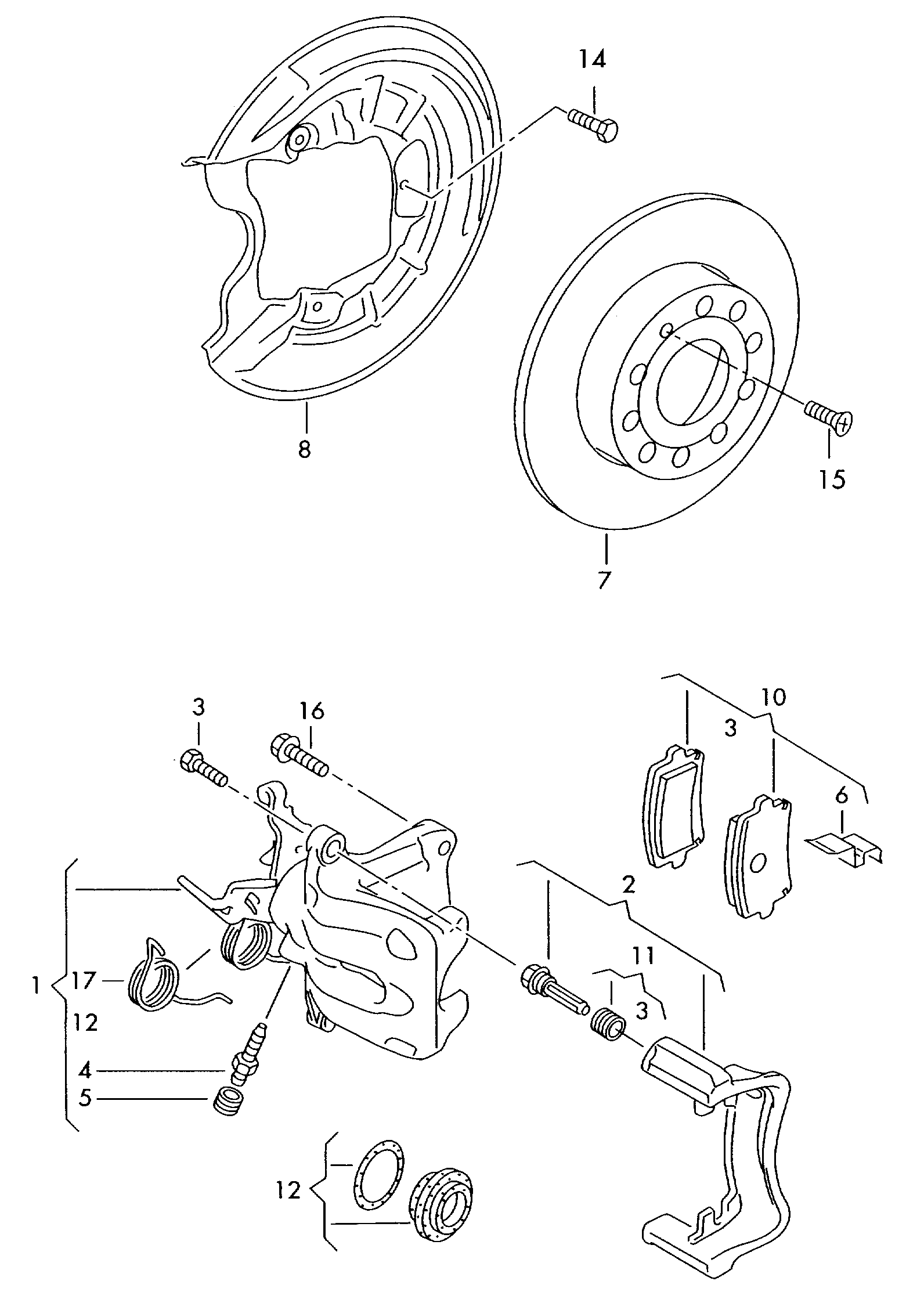 Seat 1K0 615 601 M - Stabdžių diskas autoreka.lt