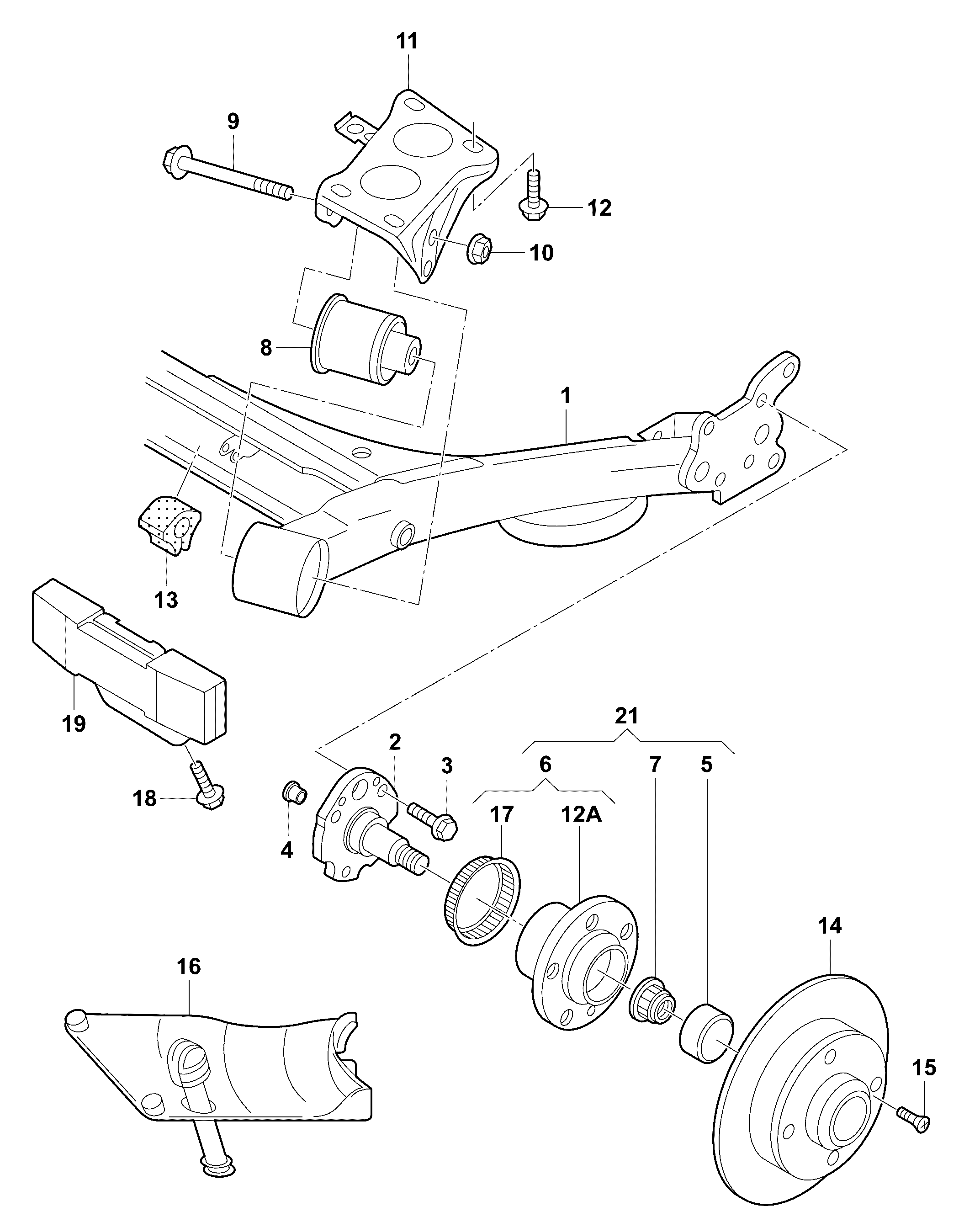 Seat 1J0 501 541 C - Stebulės laikiklio įvorė autoreka.lt