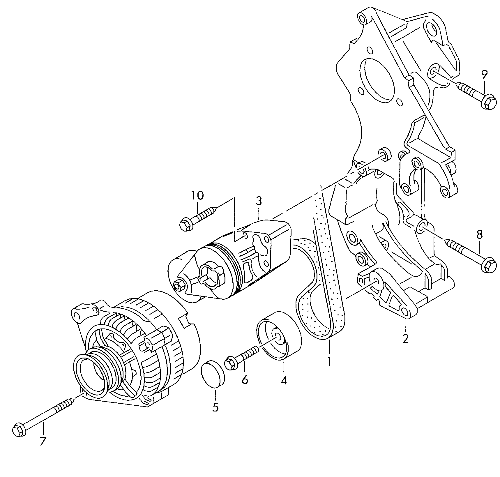 Seat 038 145 276 - V formos rumbuotas diržas, komplektas autoreka.lt