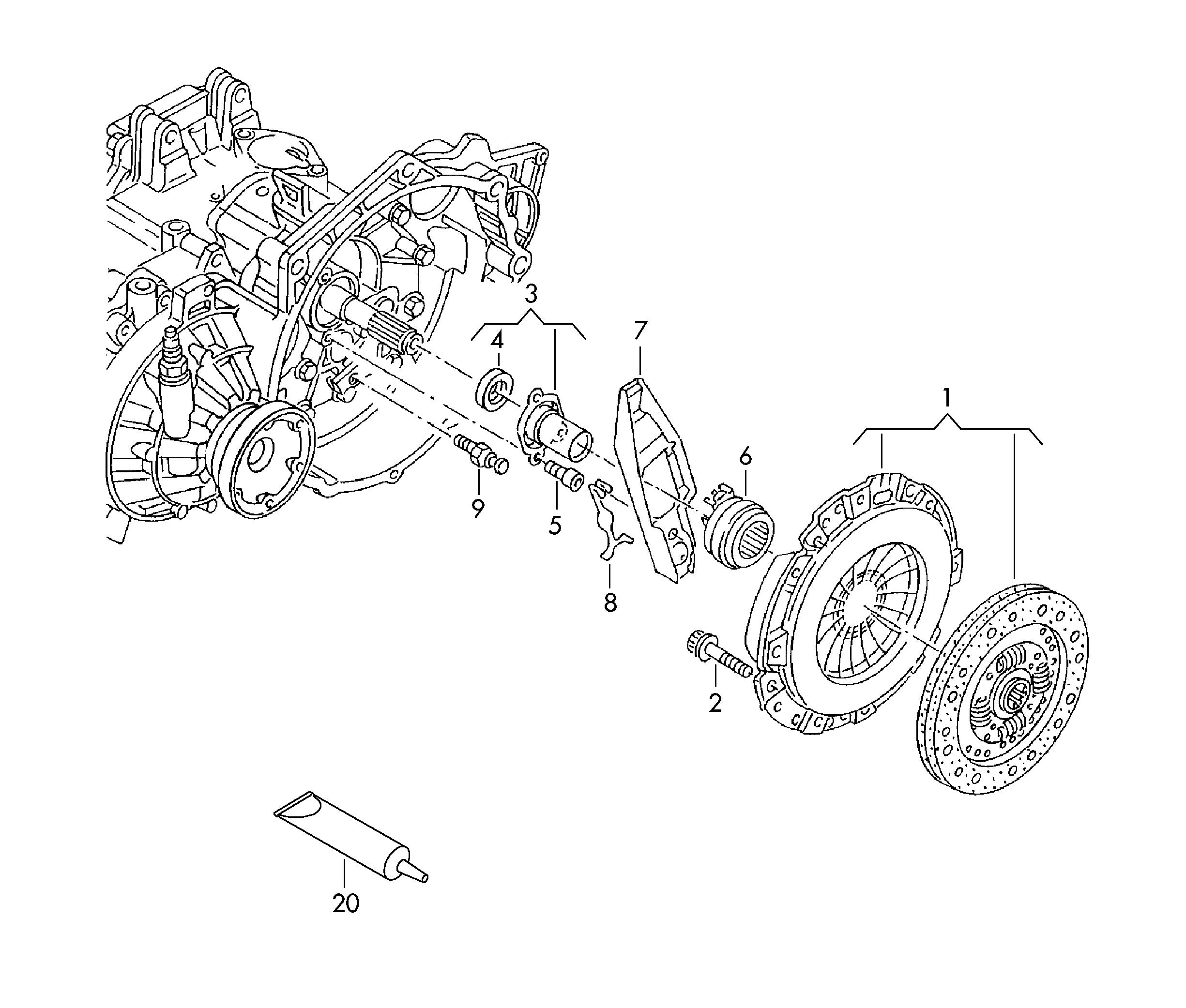 Skoda 02A 141 165 R - Sankabos paleidiklis autoreka.lt