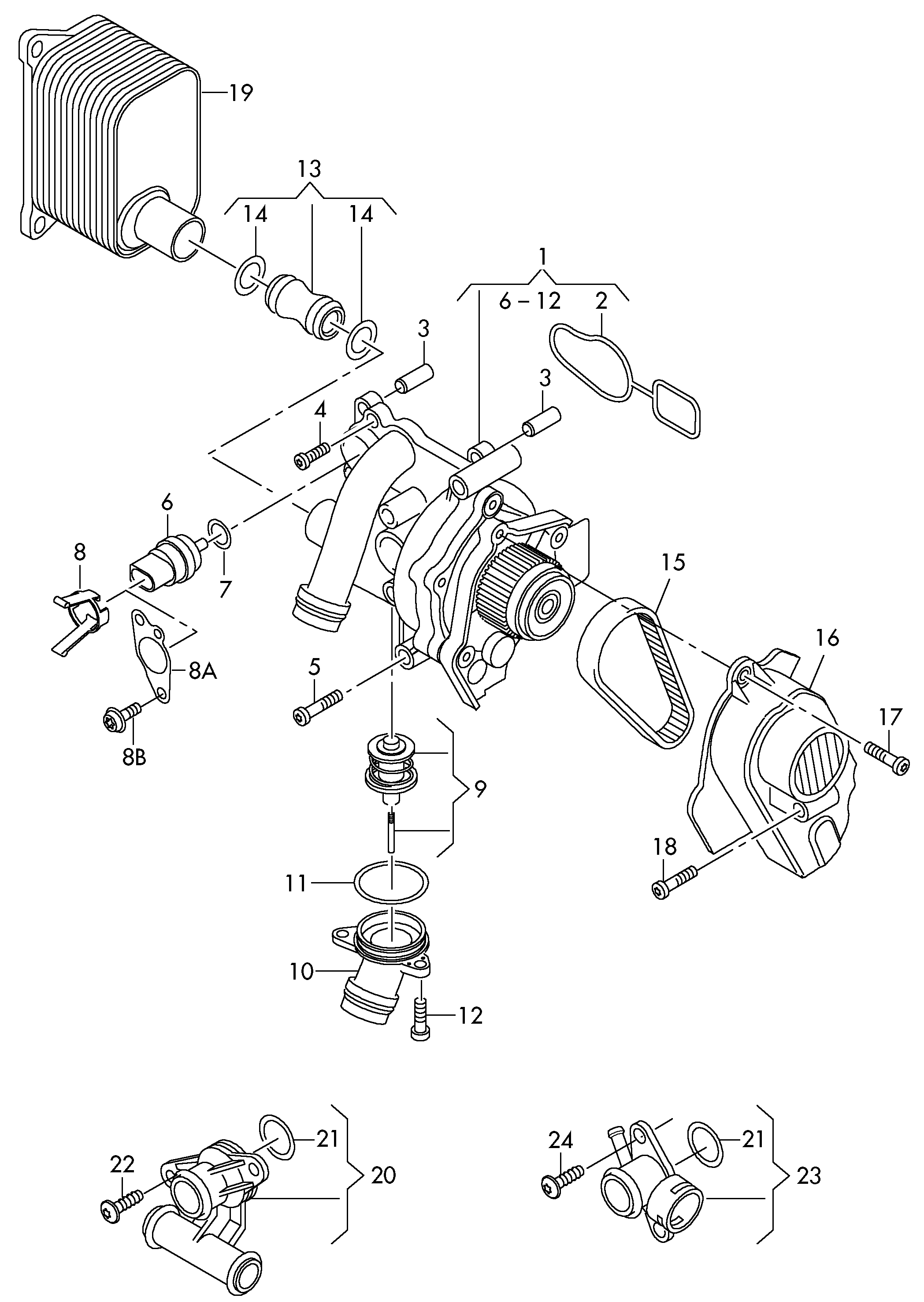 AUDI 06H 121 026 CC - Vandens siurblys autoreka.lt