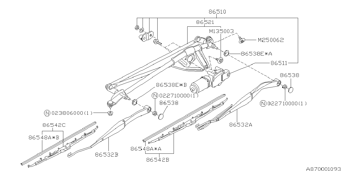 Subaru 86542AE020 - Valytuvo gumelė autoreka.lt