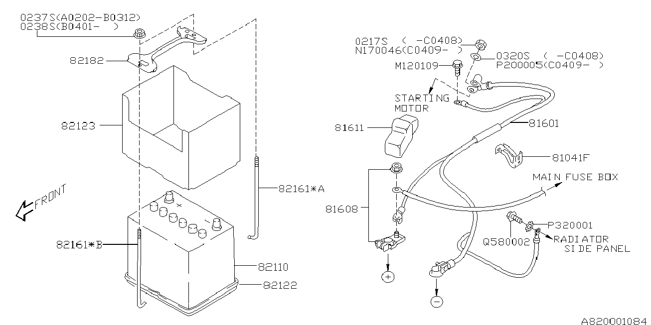 Subaru 82110 AE000 - Starterio akumuliatorius autoreka.lt