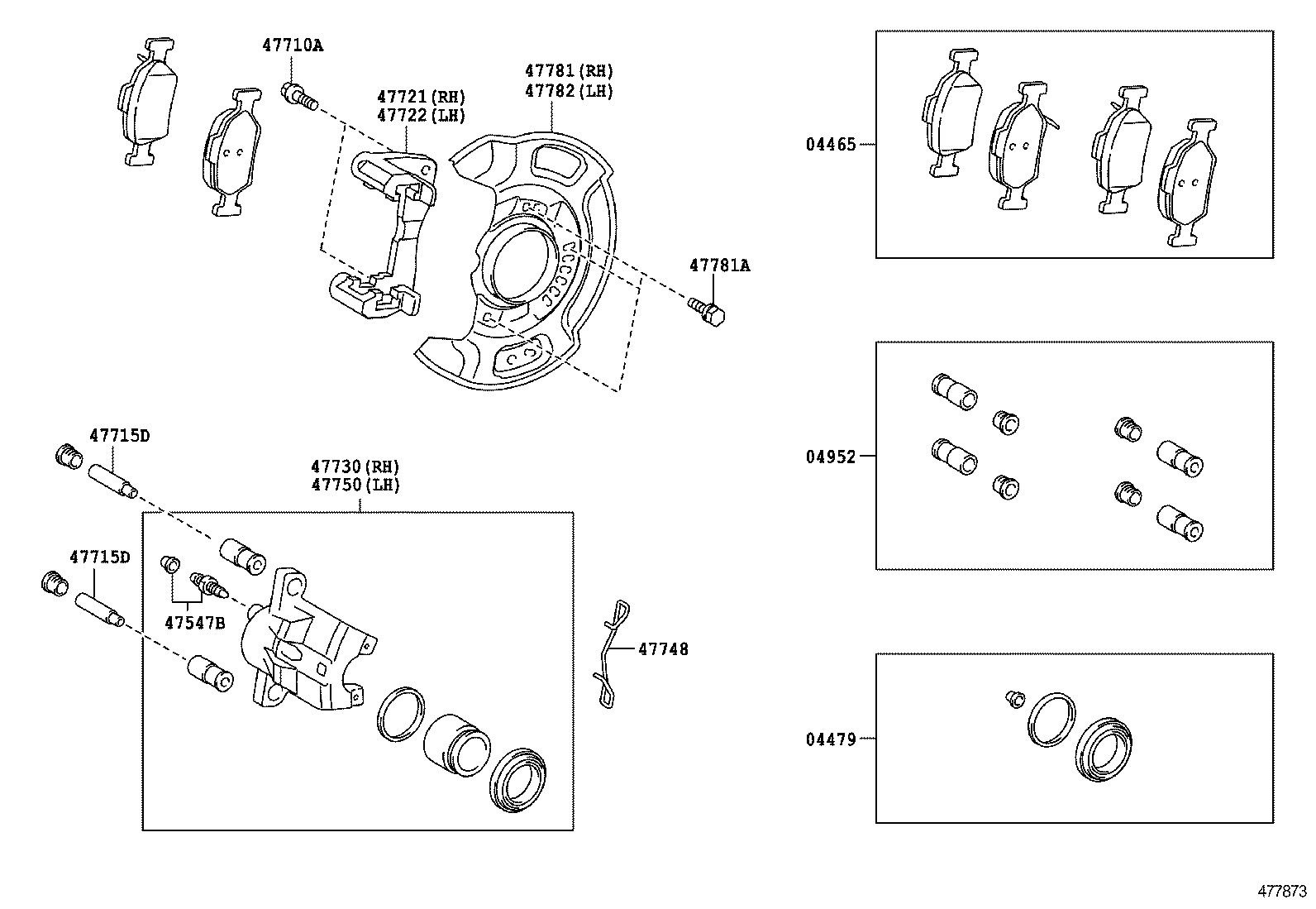 TOYOTA 47715-05010 - Kreipiantysis varžtas, stabdžių apkaba autoreka.lt