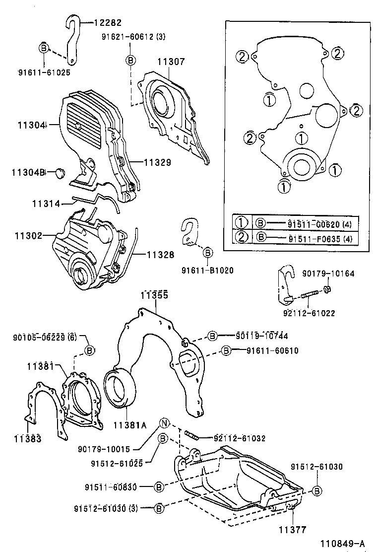 TOYOTA 1138374021 - Veleno sandariklis, alkūninis velenas autoreka.lt