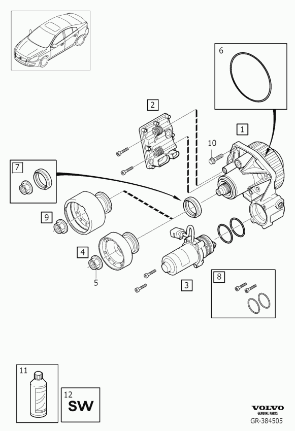 Volvo 8675238 - Veleno sandariklis, skirstomoji dėžė autoreka.lt