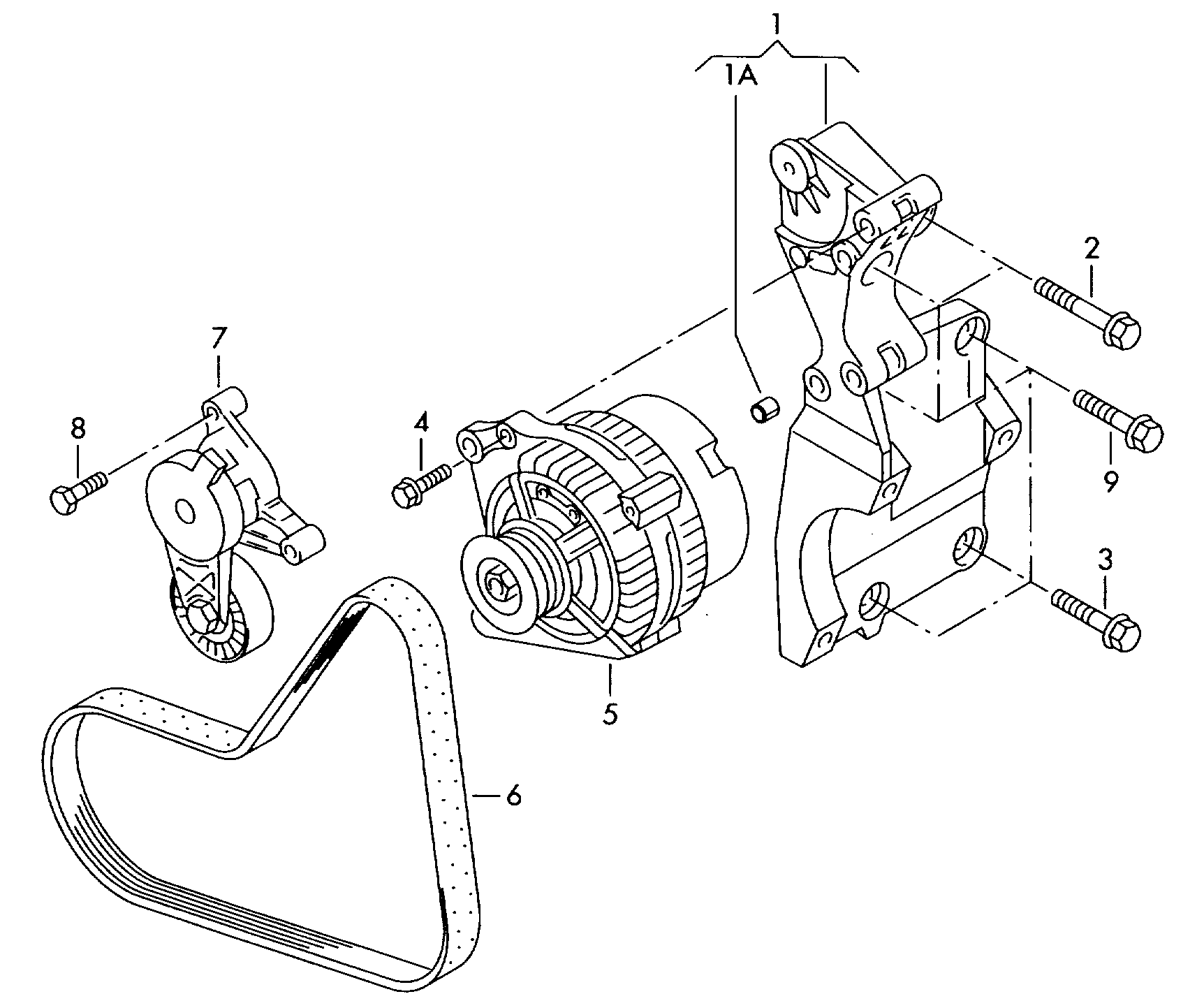 VAG 038 903 137 R - V formos rumbuoti diržai autoreka.lt