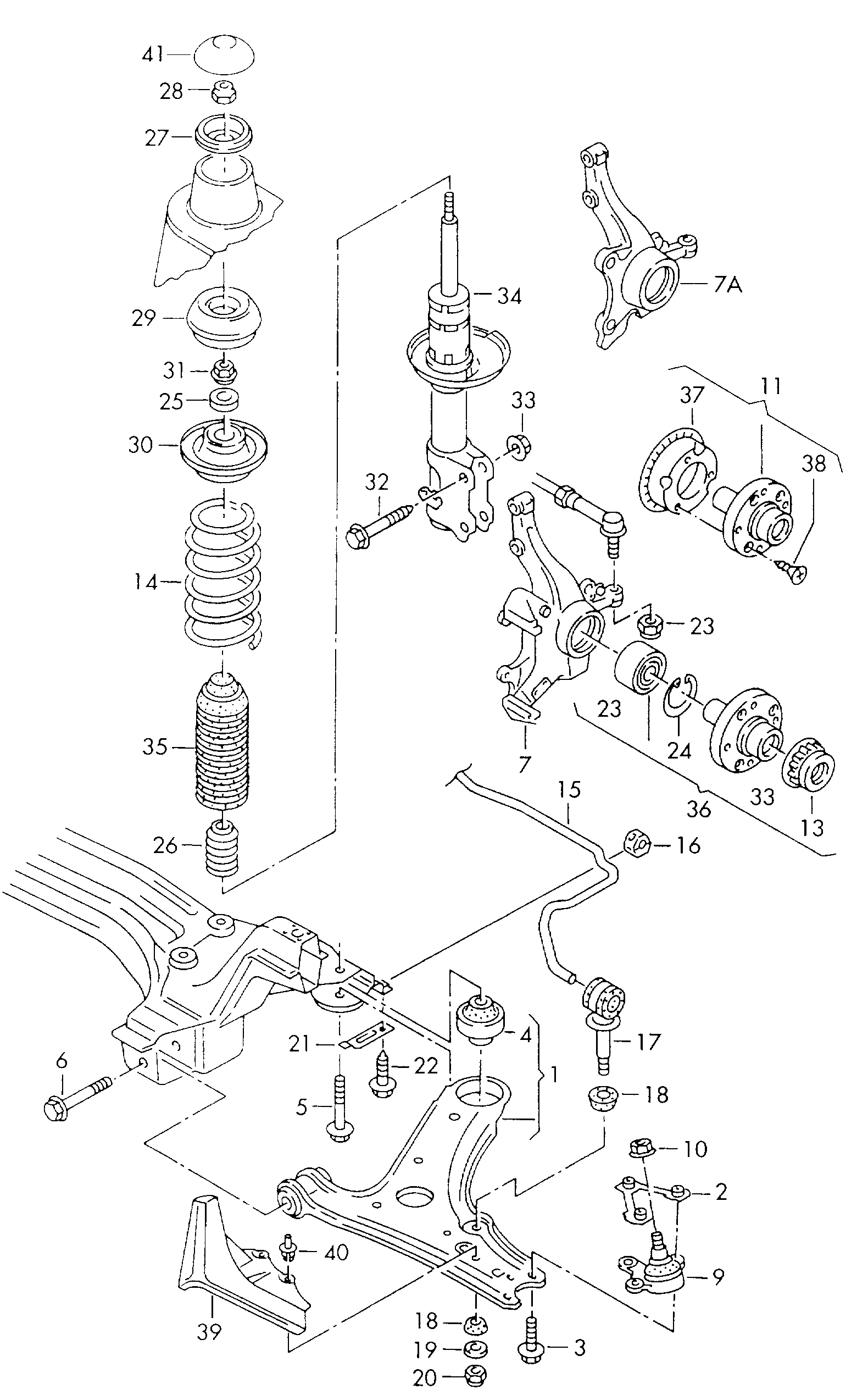 Seat 6N0 498 625 - Rato guolio komplektas autoreka.lt