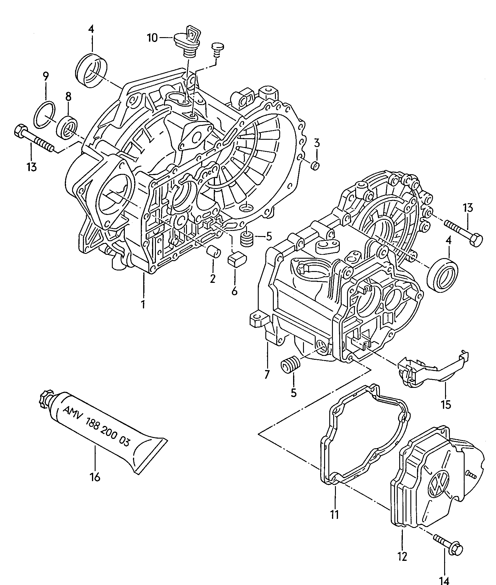 VW 02A 301 189 - Veleno sandariklis, diferencialas autoreka.lt