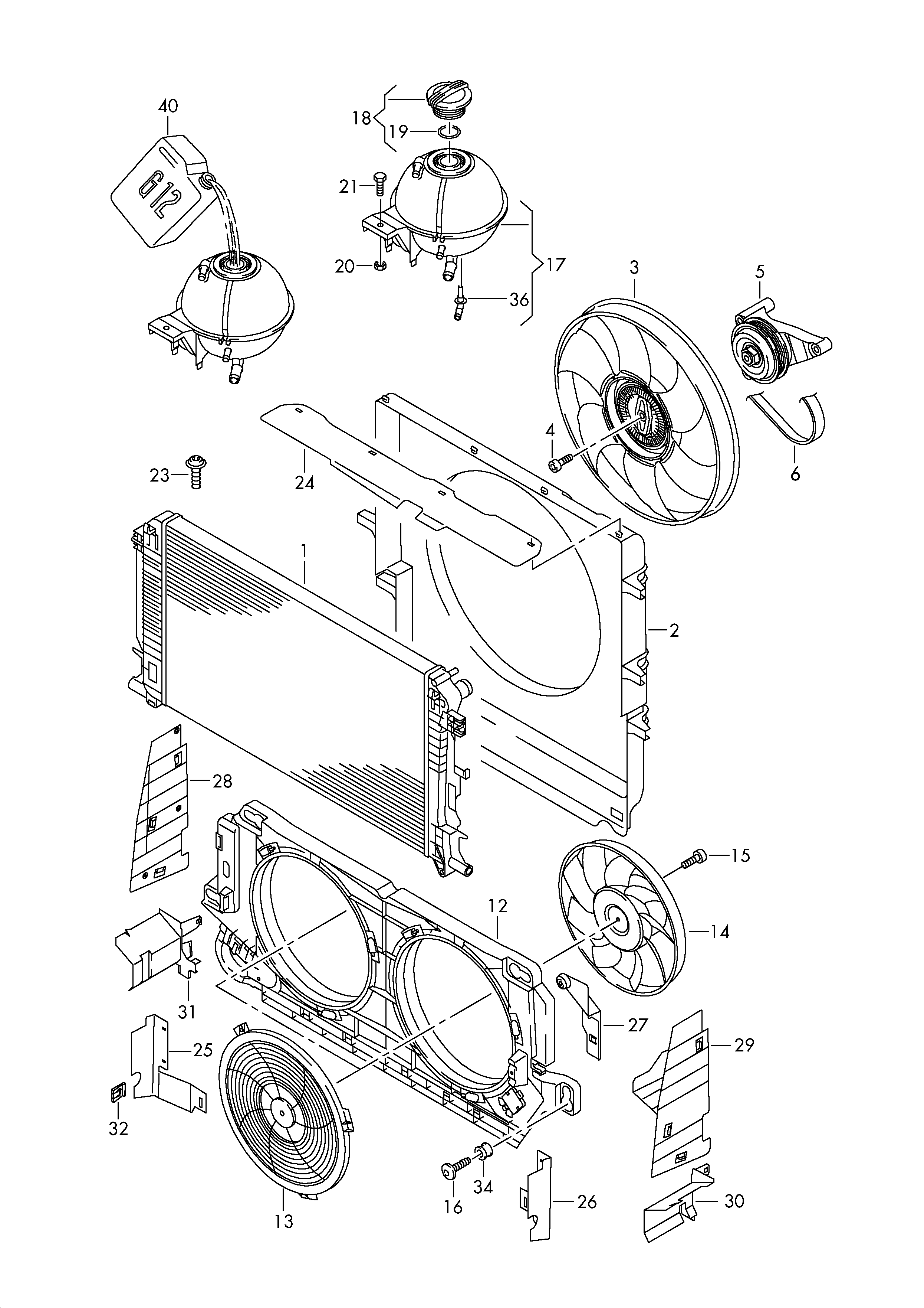 Mercedes-Benz 2E0121253B - Radiatorius, variklio aušinimas autoreka.lt